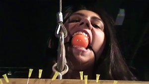 Needles In The Tits Of Bdsm Girl