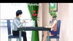 Young Animated Chick With Big  And Green Hair Gives A Titty Fuck