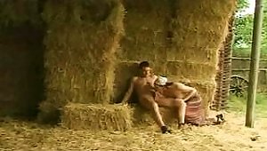 Horny Farm Worker Leads Young Milkmaid To The Loft Barn And Fucks Her There