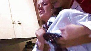 Blonde  Groped And Used