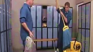 Young Coed Softball Players  And Tantalized The Janitor