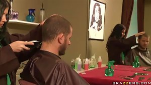 Hot Hair Stylist Gets Her  Jammed As She Has  Sex