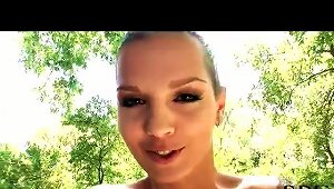 Eve  Takes A Sexy Outdoor Shower