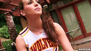 Jenna Rose Plays With Herself In Her Cheerleading Outfit