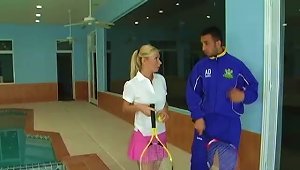 Sexy Tennis  Gets Pounded By Her Instructor