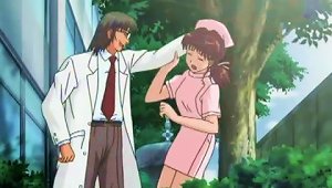 Anime Nurse Is Fucked By A Doctor Out Side Of The Hospital