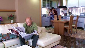 Asian Housewife Fucks Her Hubby Hardcore In The Kitchen