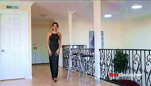Elegant Lady Renae Cruz Sucks Black Cock In An Evening Gown