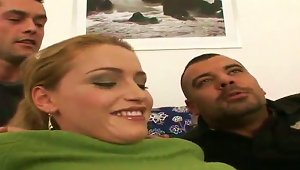 Invasion Accompanied With A Huge Cock In Caty's Mouth